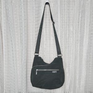 Baggalini Slate Grey RFID Cross City BaggCrossbody Bag